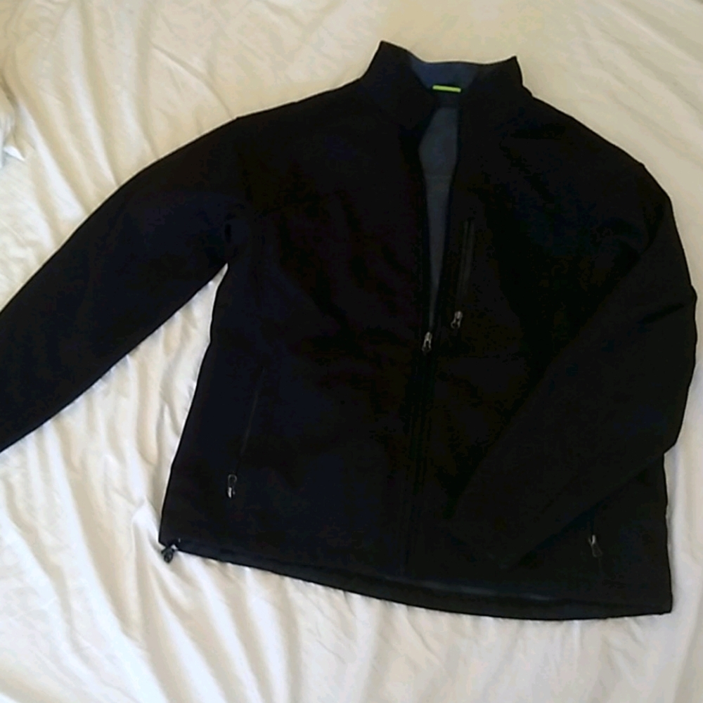 Black zip-up jacket